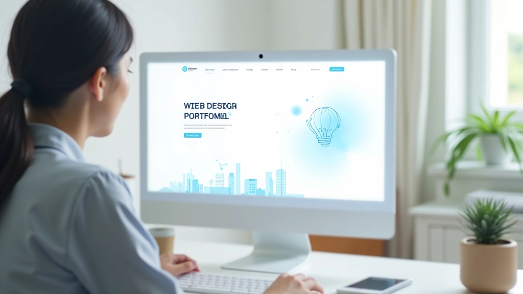 Student portfolio website showcasing design work
